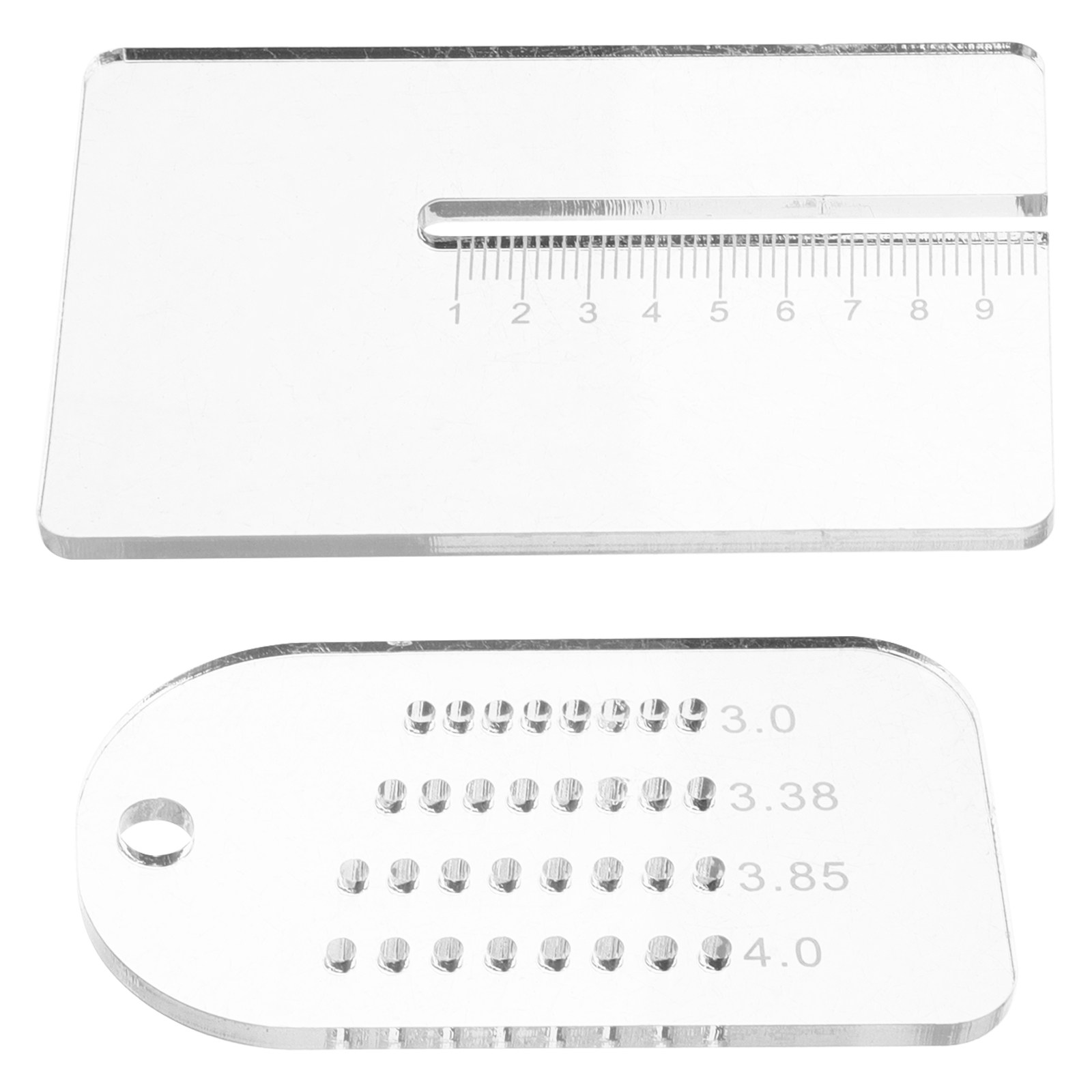Leatherwork Ruler - 2 Adet Delik Kılavuzu Çok Fonksiyonlu