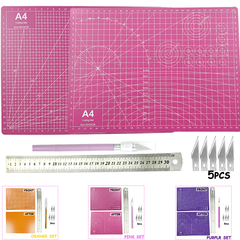 Leatherwork Ruler - A4 PVC El Kesim Mat Seti,