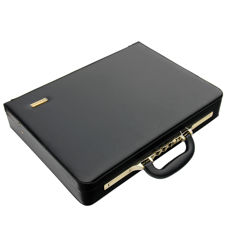 Leather Work Laptop Bag - Lüks PU Deri Tekerlekli Bavul Erkek