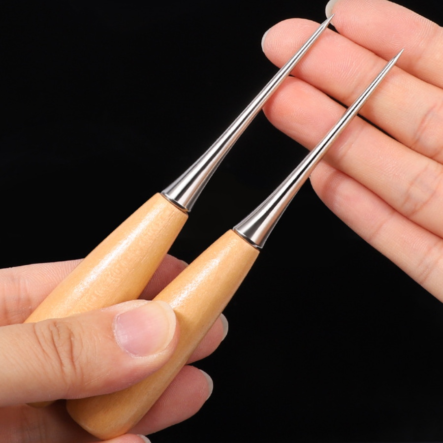 Leatherwork Punching Tool - 2 adet Deri El Dikiş Zımbası