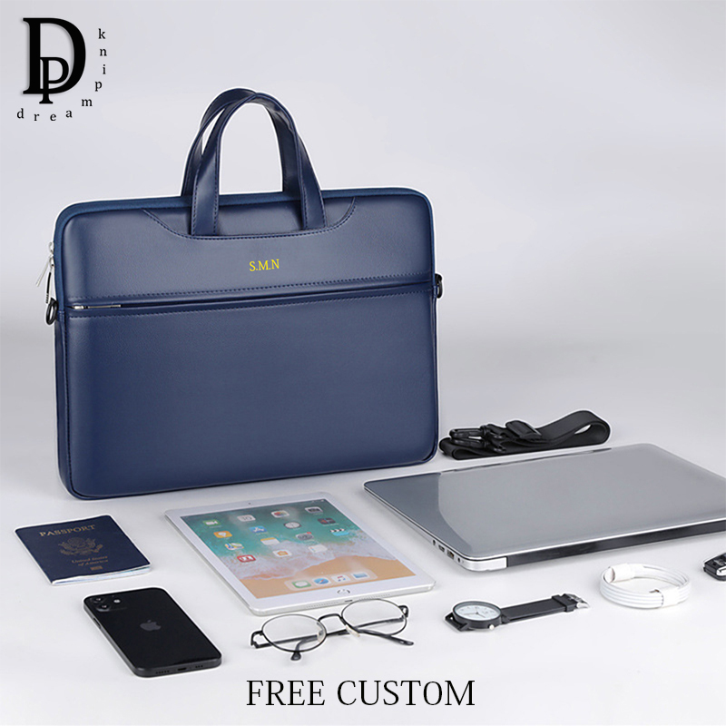 Leather Work Laptop Bag - Iş evrak çantası adam PU deri