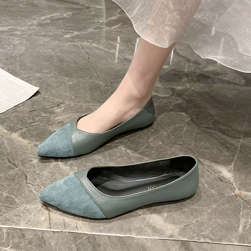 Kadınlar için düz siyah deri a - Leather Work Heels incelemesi ve fiyatı
