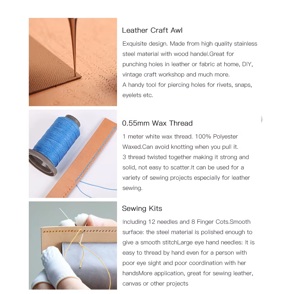 WUTA profesyonel deri zanaat a - Beginner Leatherwork Kit incelemesi ve fiyatı