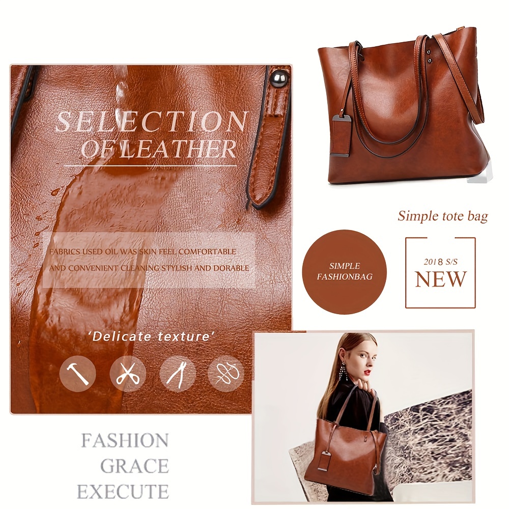 Moda klasik Retro deri kadın T - Leather Work Laptop Bag incelemesi ve fiyatı