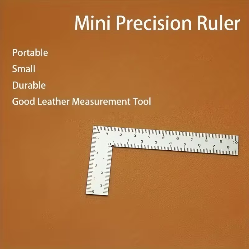 Mini L Şekilli Paslanmaz Çelik - Leatherwork Ruler incelemesi ve fiyatı