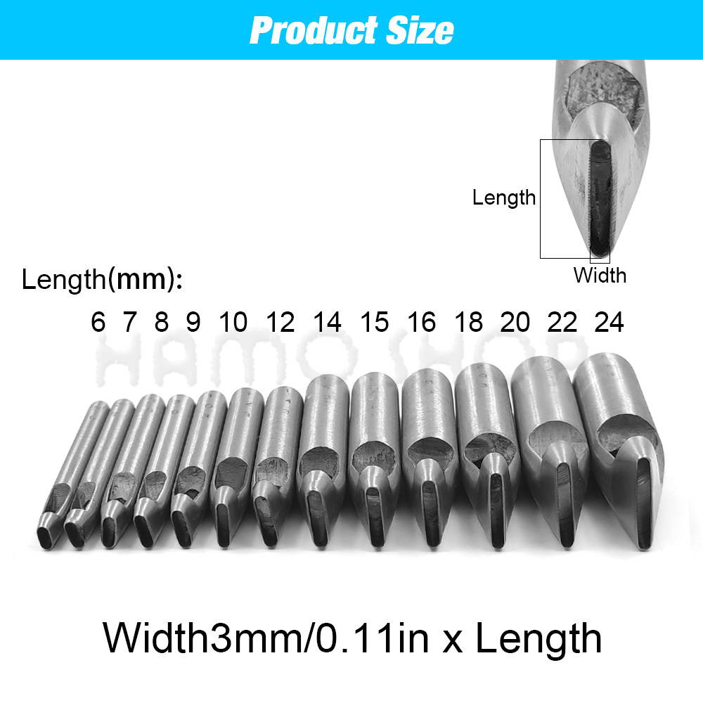 2mm/3mm Genişlikte Deri Oval Ş - Leatherwork Punching Tool incelemesi ve fiyatı