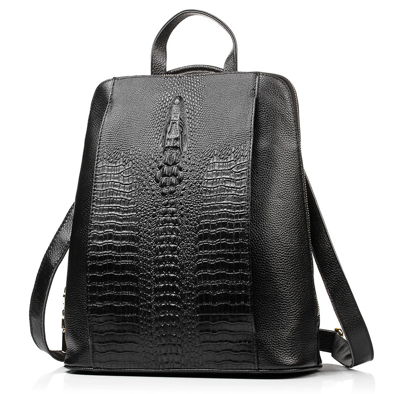 Zency Kadın Timsah Derisi Sırt - Leather Work Laptop Bag incelemesi ve fiyatı
